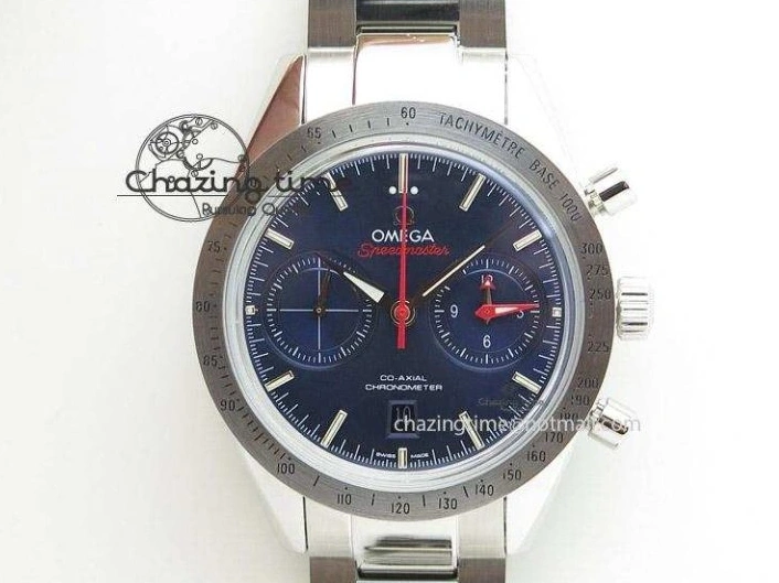 0328 Fashionable Seamaster Diver 300M ZF 1:1 Best Edition Blue Ceramic Blue Dial on Blue Rubber Strap A 7822